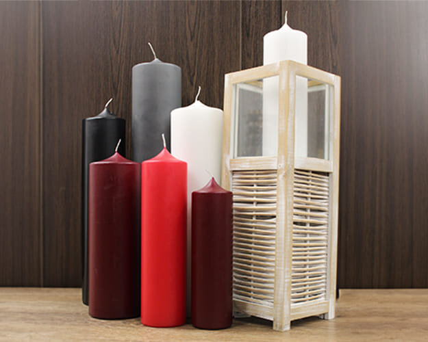 Altarkerzen in Farbe