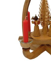 Glas-Kerzenmanschette für Pyramiden und schmale Kerzen (Innen Ø 13 mm)