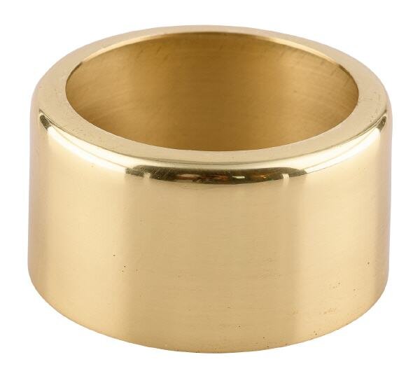 Kerzenring Ø 7 cm Kerzen in Gold (Tropfschutz & Brennregler)