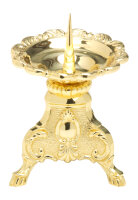 Altarleuchter Messing Gold H 15 cm