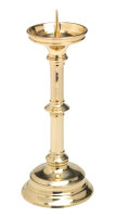 Altarleuchter Messing Gold H 32 cm Dorn und Tülle...