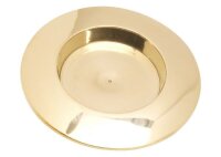 Kerzenteller Messing Gold poliert  für Kerzen...