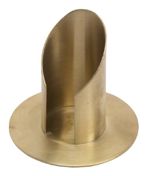 Kerzenhalter Messing Gold matt für Kerzen Ø 4 cm