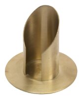 Kerzenhalter Messing Gold matt für Kerzen Ø 4 cm