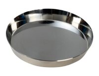 Kerzenteller Edelstahl Rund Silber für Kerzen...