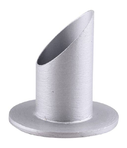 Kerzenhalter Aluminium Silber matt gebürstet Ø 4 cm
