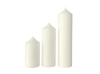 Altarkerzengruppe (3er in 100 mm Durchmesser)